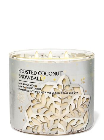Frosted Coconut Snowball 3-Wick Candle เทียนหอม 3 ไส้