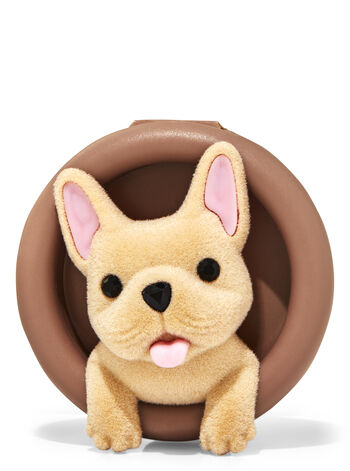 French Bulldog Visor Clip Car Fragrance Holder