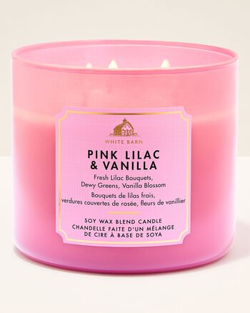 Pink Lilac & Vanilla 3-Wick Candle เทียนหอม 3 ไส้