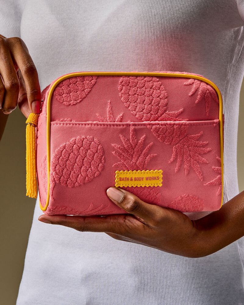 Pink Pineapple Cos Bag Cosmetic Bag กระเป๋าเครื่องสำอาง