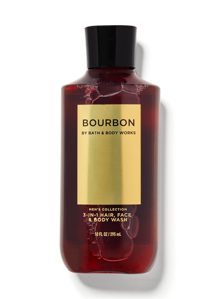 Bourbon 3-in-1 Hair, Face & Body Wash สบู่สูตร 3-in-1