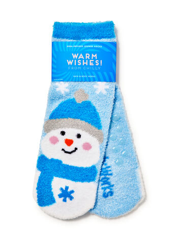 Snowman Shea-Infused Lounge Socks Shea-Infused Lounge Socks