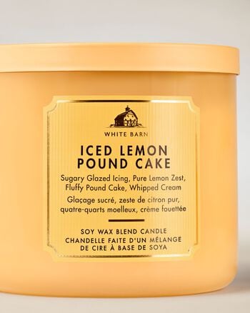 Iced Lemon Pound Cake 3-Wick Candle เทียนหอม 3 ไส้