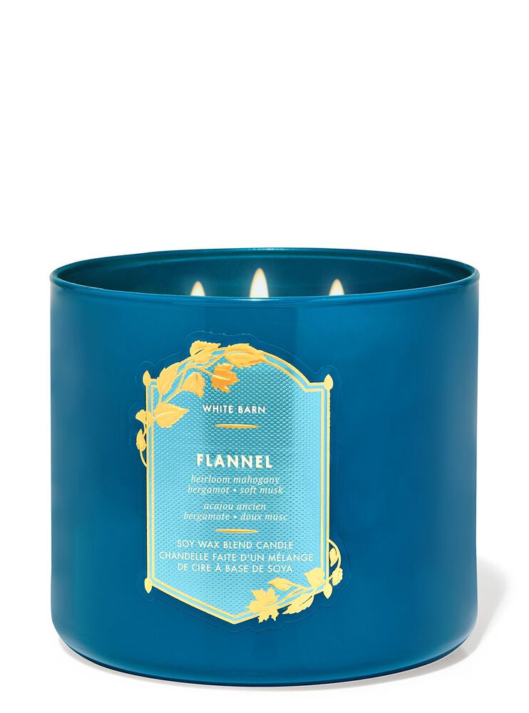 Flannel 3-Wick Candle เทียนหอม 3 ไส้
