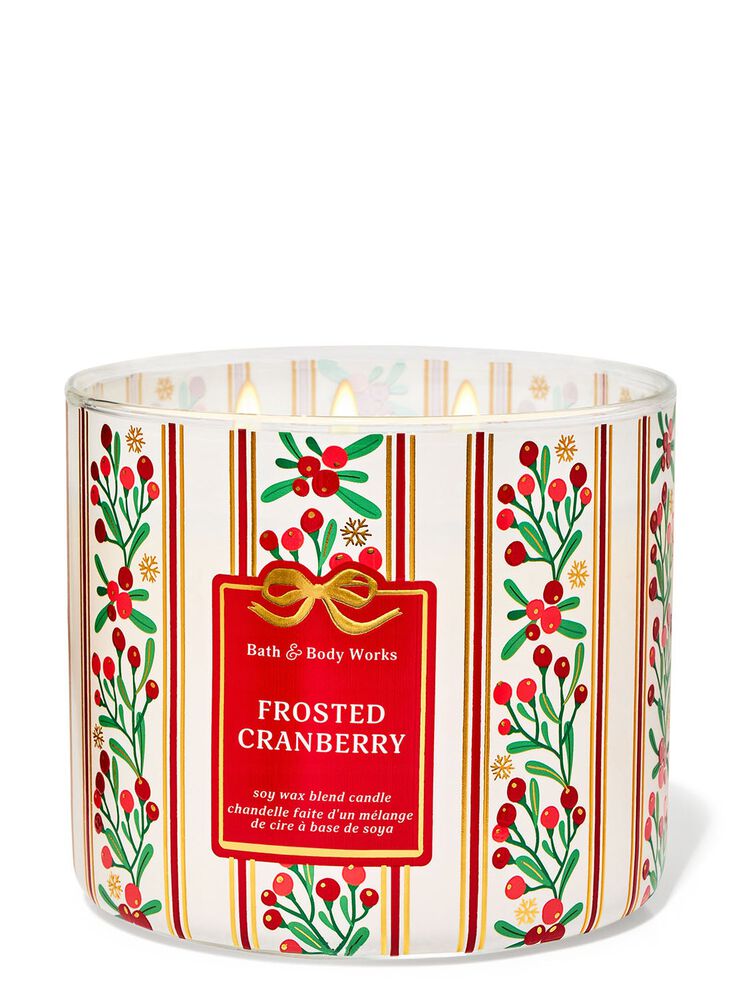 Frosted Cranberry 3-Wick Candle เทียนหอม 3 ไส้