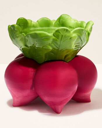 Beet Pedestal 3-Wick Candle Holder ที่วางเทียนหอม 3 ไส้