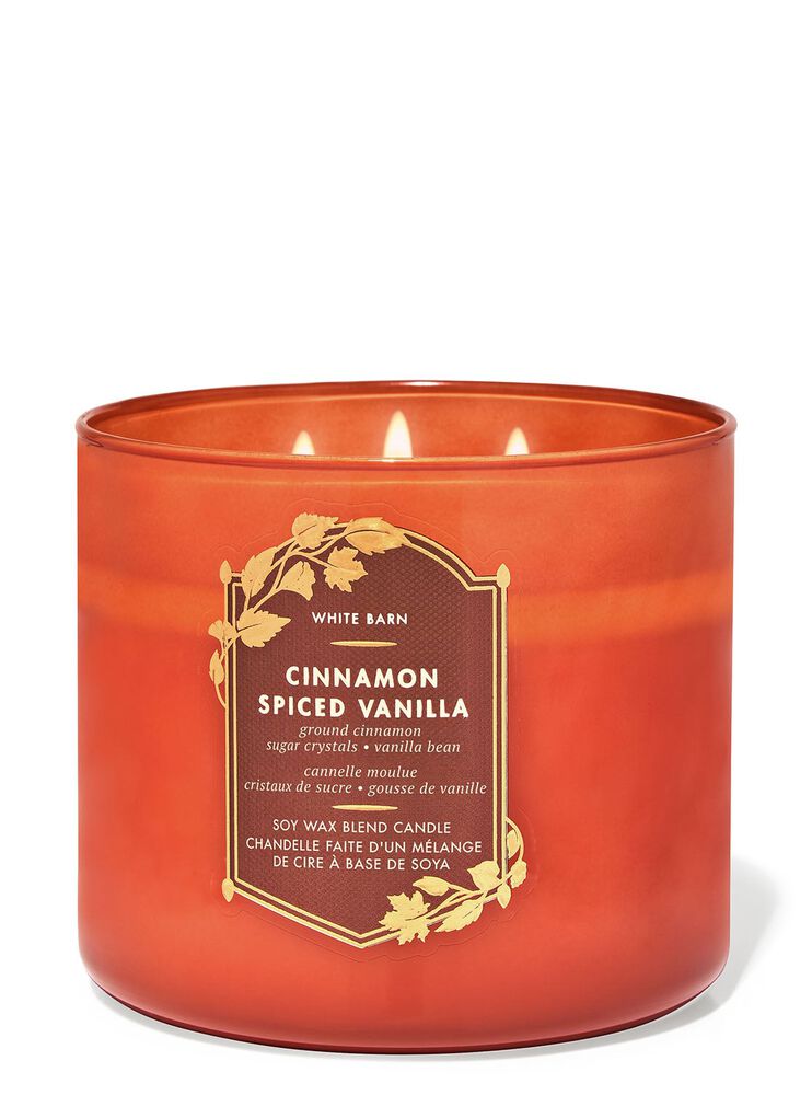 Cinnamon Spiced Vanilla 3-Wick Candle เทียนหอม 3 ไส้