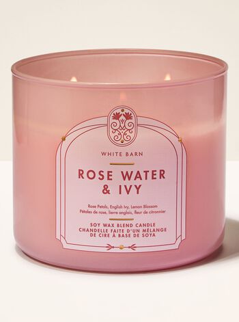 Rose Water & Ivy 3-Wick Candle เทียนหอม 3 ไส้
