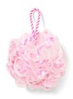 Pink Gingham Loofah Bath Sponge image number null