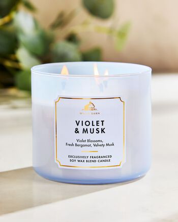 Violet & Musk 3-Wick Candle เทียนหอม 3 ไส้
