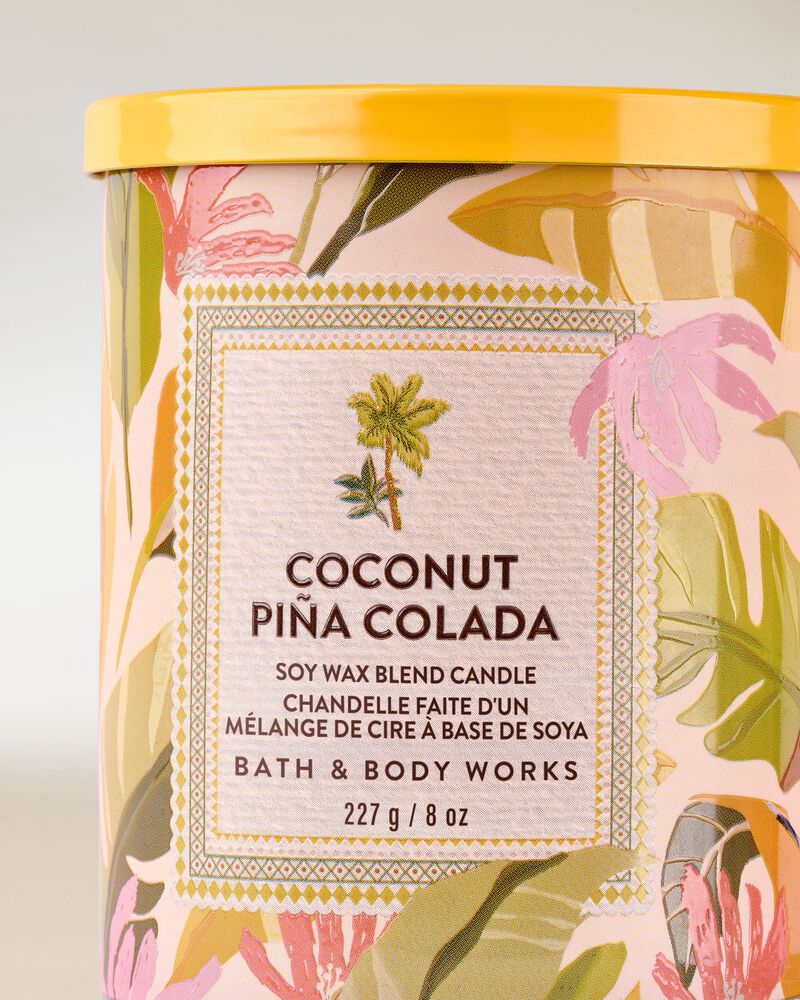 Coconut Pi&ntilde;a Colada Single Wick Candle เทียนหอม 1 ไส้