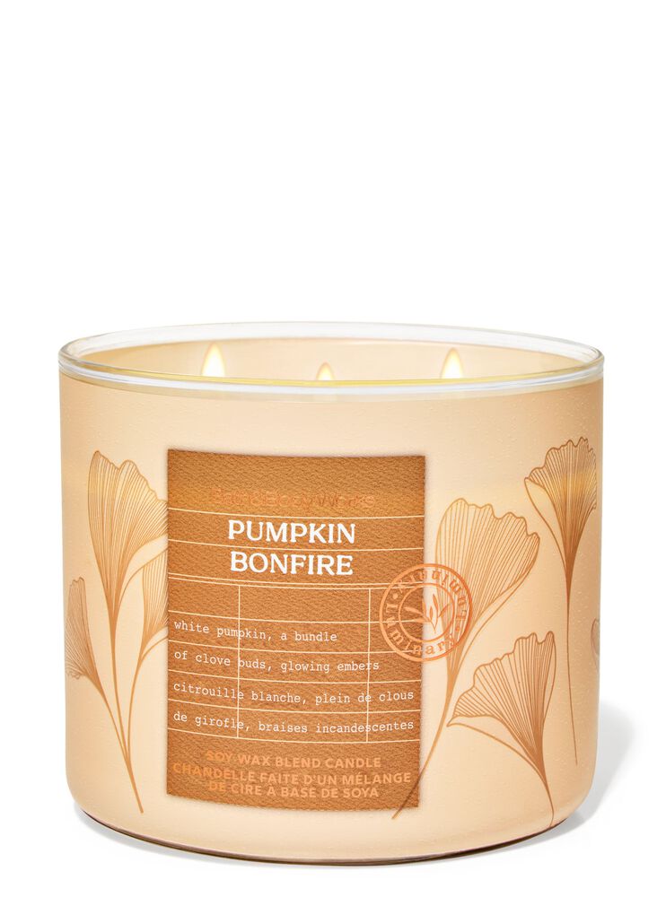 Pumpkin Bonfire 3-Wick Candle เทียนหอม 3 ไส้