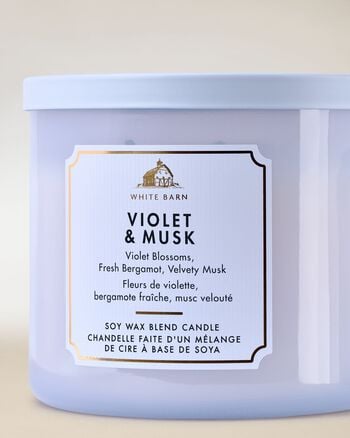 Violet & Musk 3-Wick Candle เทียนหอม 3 ไส้