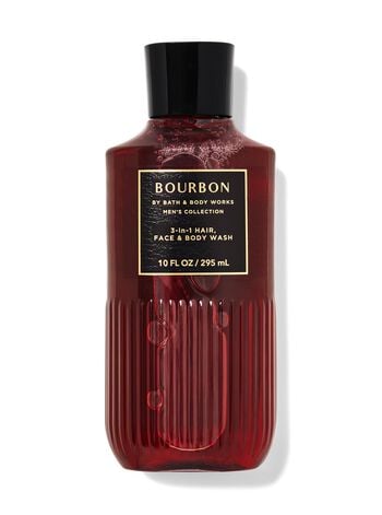 Bourbon 3-in-1 Hair, Face & Body Wash สบู่สูตร 3-in-1