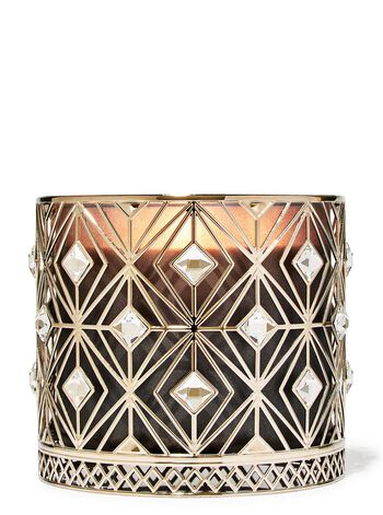 Diamond Bling 3-Wick Candle Holder ที่วางเทียนหอม 3 ไส้