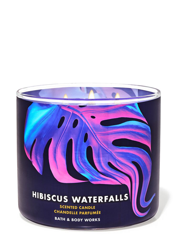 Hibiscus Waterfalls 3-Wick Candle เทียนหอม 3 ไส้