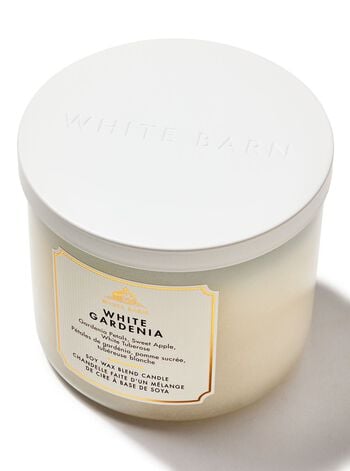 White Gardenia 3-Wick Candle เทียนหอม 3 ไส้