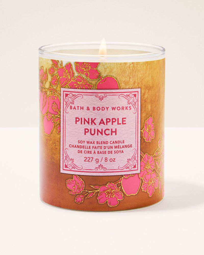 Pink Apple Punch Single Wick Candle Single Wick Candle
