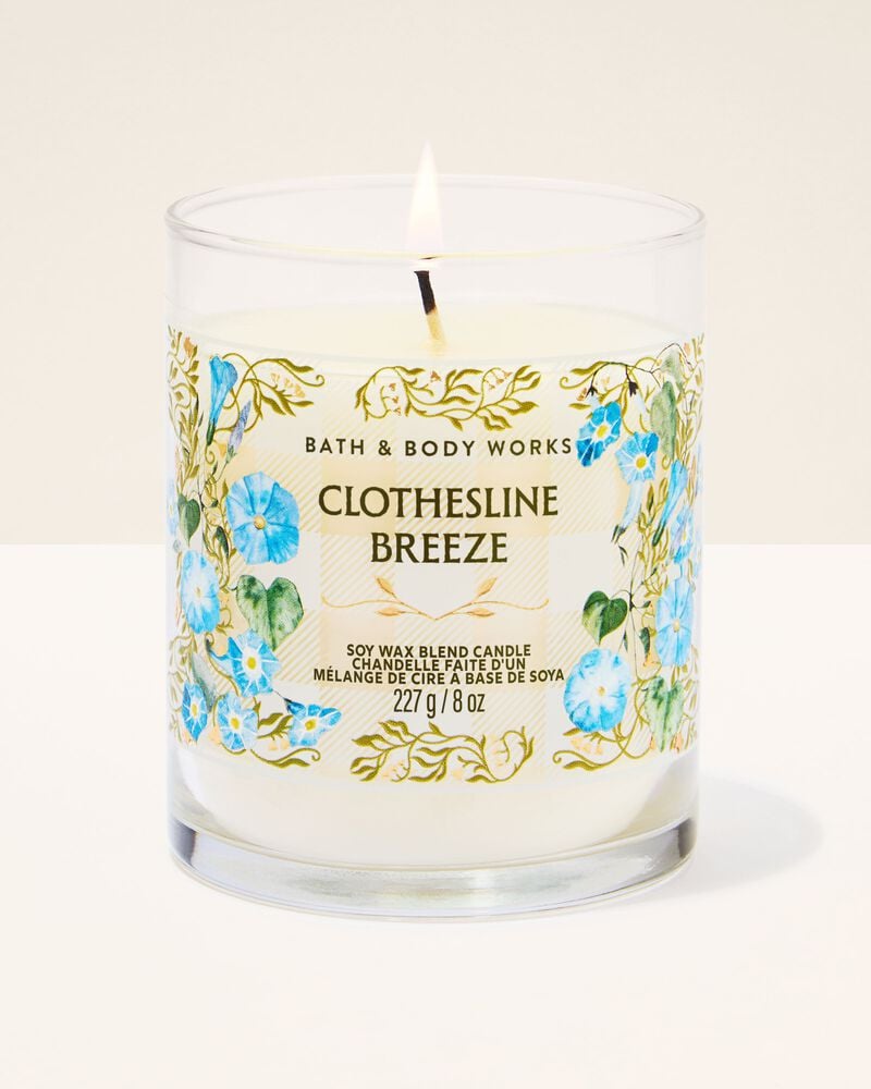 Clothesline Breeze Single Wick Candle เทียนหอม 1 ไส้