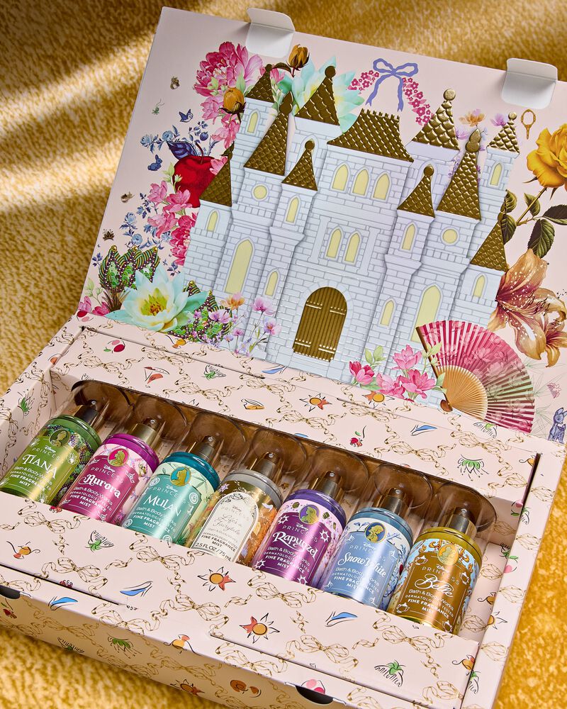 Disney Princess 7-piece Mini Fine Fragrance Mist Sampler Gift Set กิ๊ฟต์เซ็ต