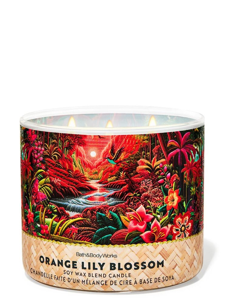 Orange Lily Blossom 3-Wick Candle เทียนหอม 3 ไส้
