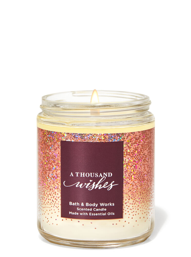 A Thousand Wishes Single Wick Candle Single Wick Candle