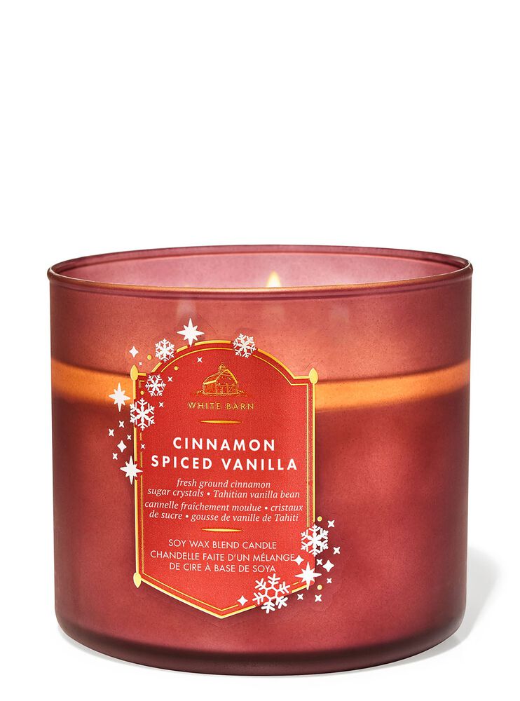 Cinnamon Spiced Vanilla 3-Wick Candle เทียนหอม 3 ไส้