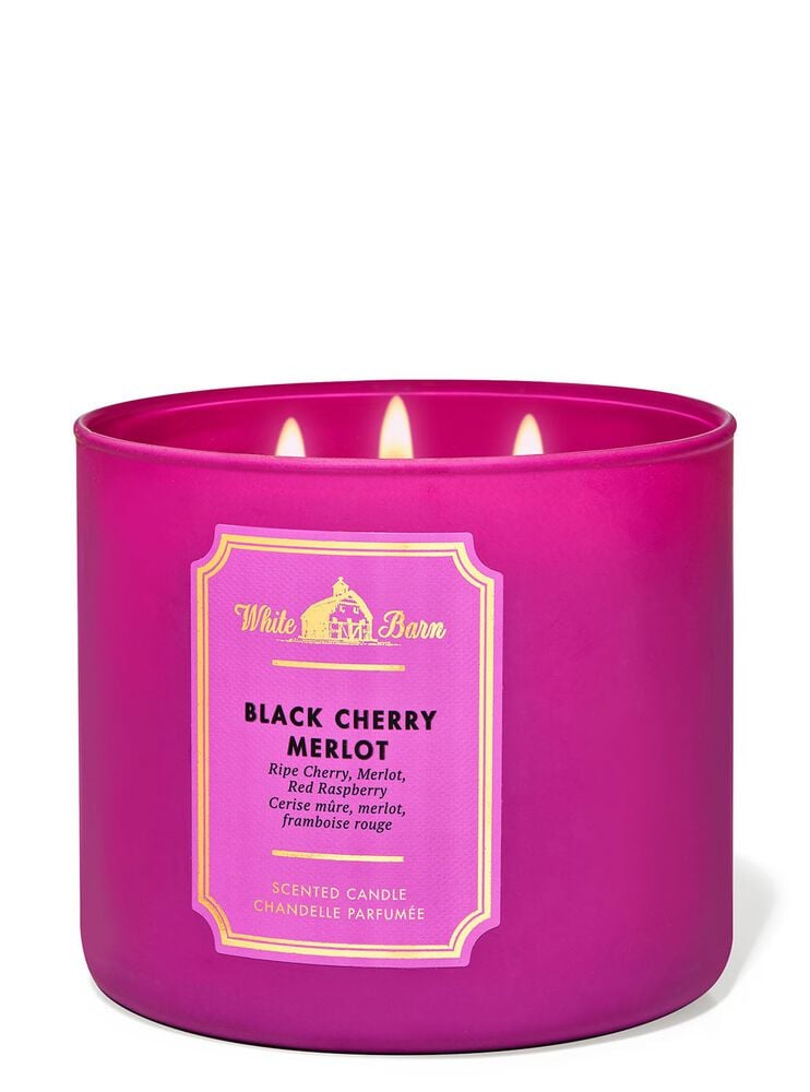 Black Cherry Merlot 3-Wick Candle 3-Wick Candle