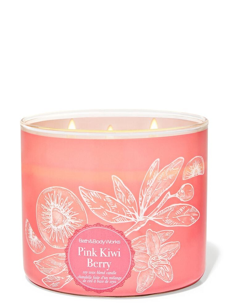 Pink Kiwi Berry 3-Wick Candle เทียนหอม 3 ไส้