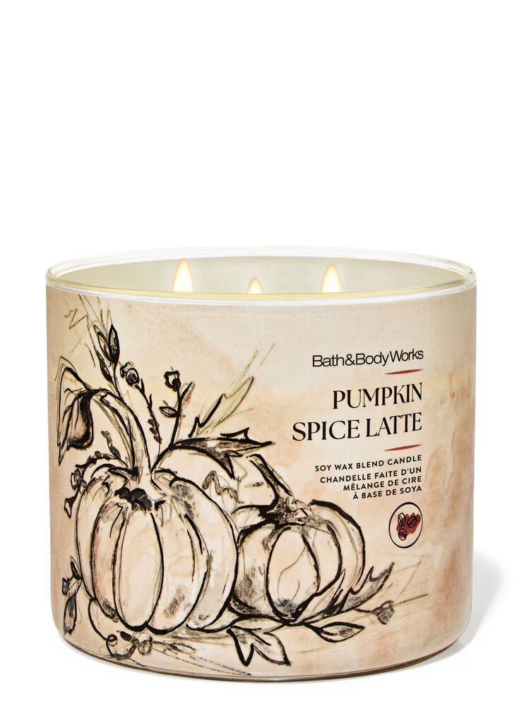 Pumpkin Spice Latte 3-Wick Candle เทียนหอม 3 ไส้