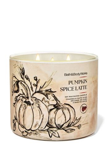 Pumpkin Spice Latte 3-Wick Candle เทียนหอม 3 ไส้