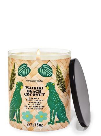 Waikiki Beach Coconut Single Wick Candle เทียนหอม 1 ไส้