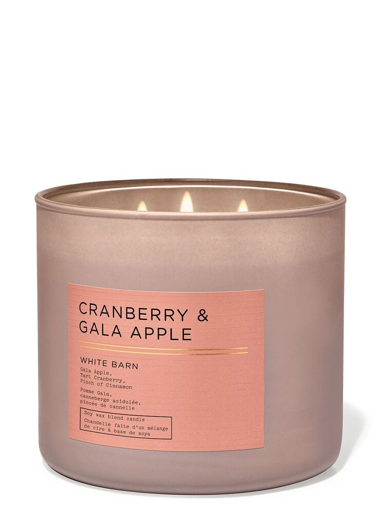 Cranberry & Gala Apple 3-Wick Candle เทียนหอม 3 ไส้