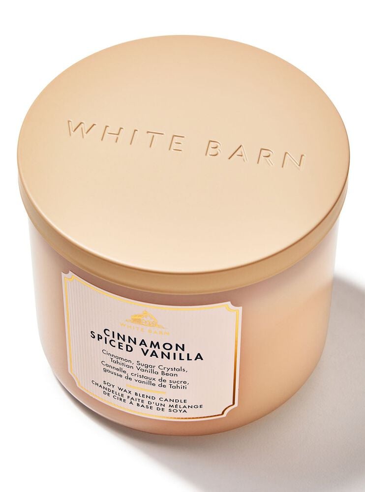 Cinnamon Spiced Vanilla 3-Wick Candle เทียนหอม 3 ไส้