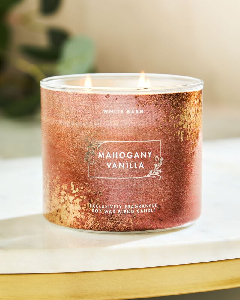 Mahogany Vanilla 3-Wick Candle เทียนหอม 3 ไส้