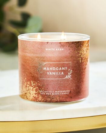 Mahogany Vanilla 3-Wick Candle เทียนหอม 3 ไส้