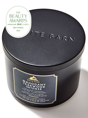 Mahogany Teakwood Intense 3-Wick Candle เทียนหอม 3 ไส้