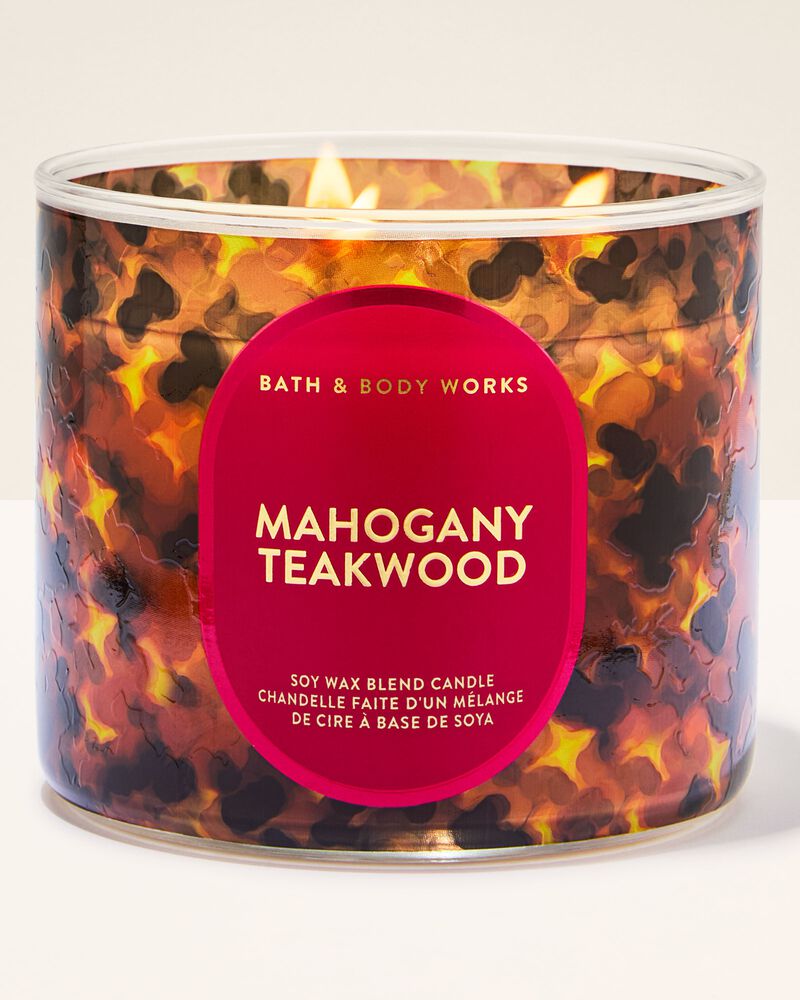 Mahogany Teakwood 3-Wick Candle 3-Wick Candle