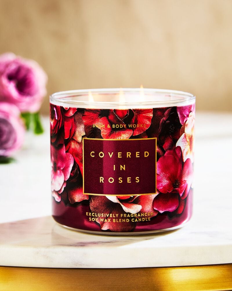 Covered In Roses 3-Wick Candle เทียนหอม 3 ไส้