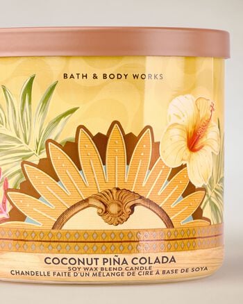 Coconut Pi&ntilde;a Colada 3-Wick Candle เทียนหอม 3 ไส้