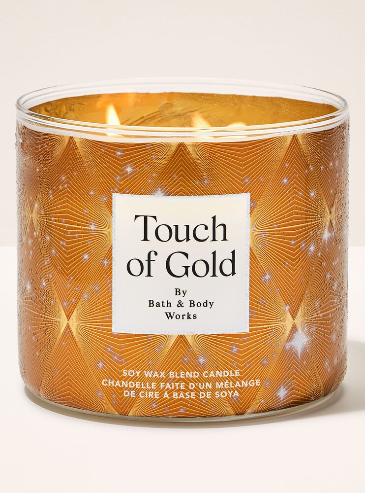 Touch of Gold 3-Wick Candle เทียนหอม 3 ไส้
