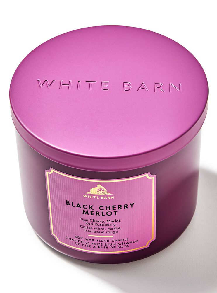 Black Cherry Merlot 3-Wick Candle เทียนหอม 3 ไส้