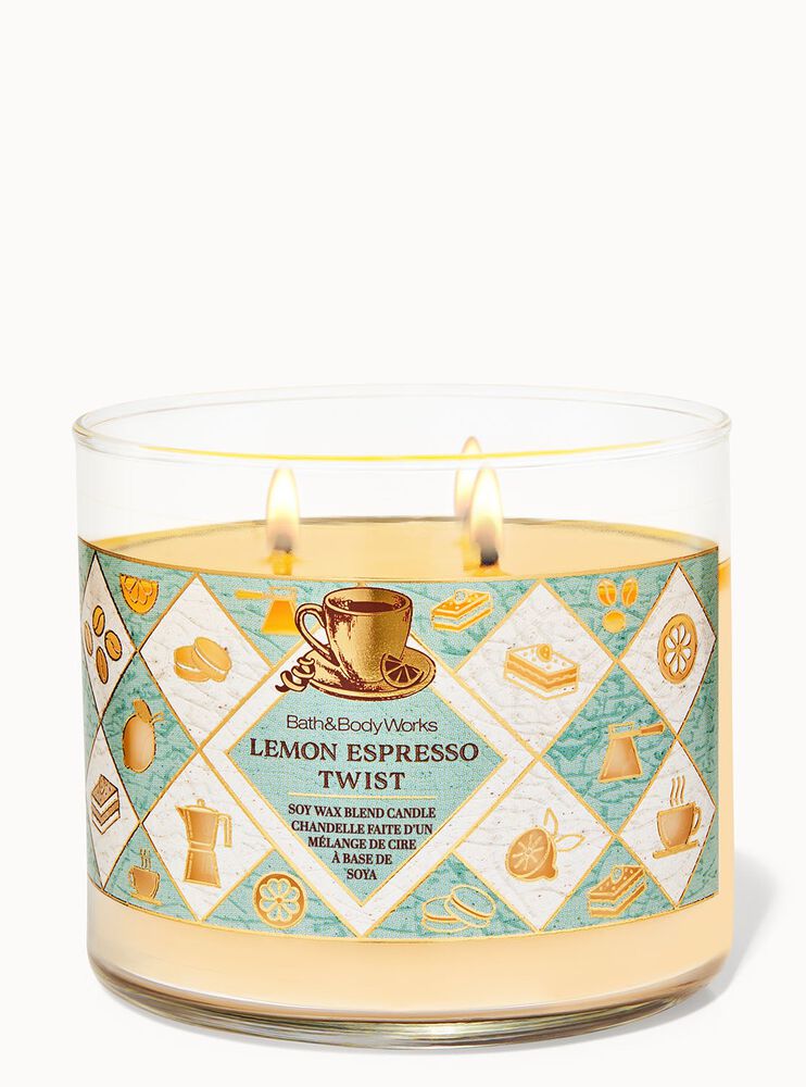 Lemon Espresso Twist 3-Wick Candle เทียนหอม 3 ไส้