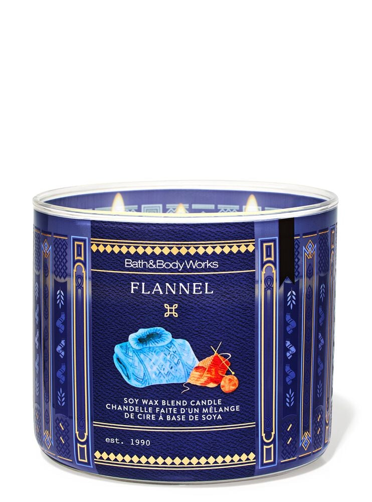 Flannel 3-Wick Candle เทียนหอม 3 ไส้