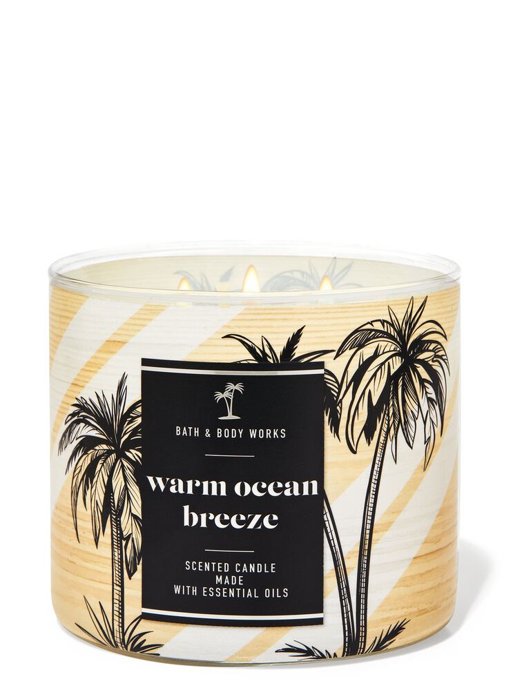 Warm Ocean Breeze 3-Wick Candle เทียนหอม 3 ไส้