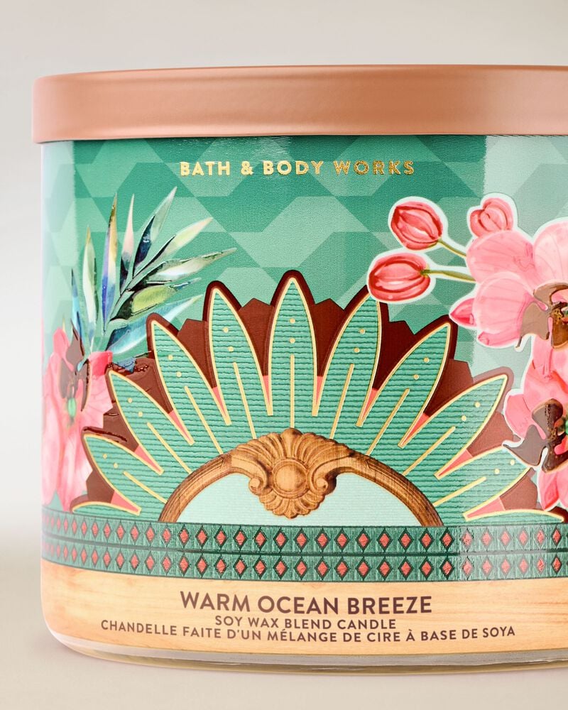 Warm Ocean Breeze 3-Wick Candle เทียนหอม 3 ไส้