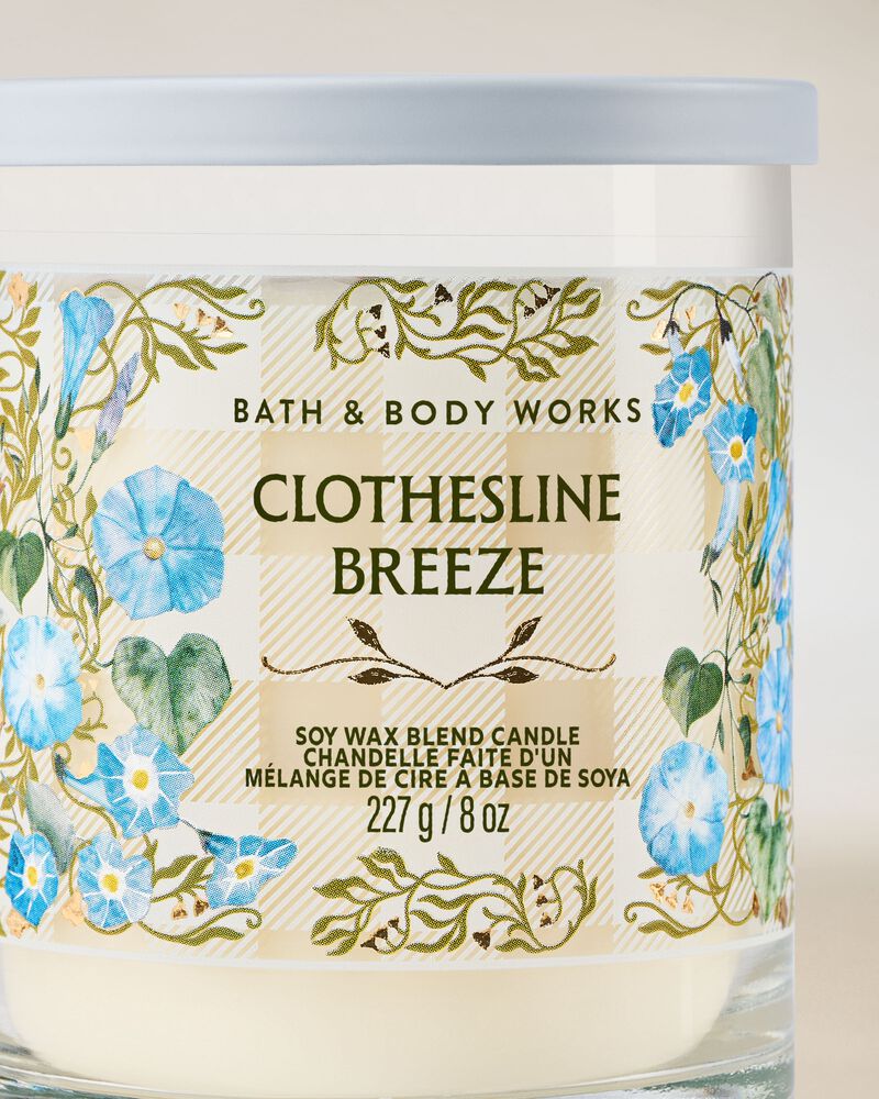 Clothesline Breeze Single Wick Candle เทียนหอม 1 ไส้