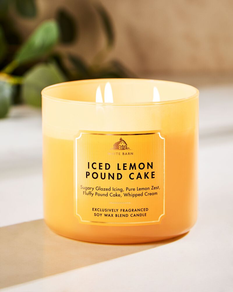 Iced Lemon Pound Cake 3-Wick Candle เทียนหอม 3 ไส้