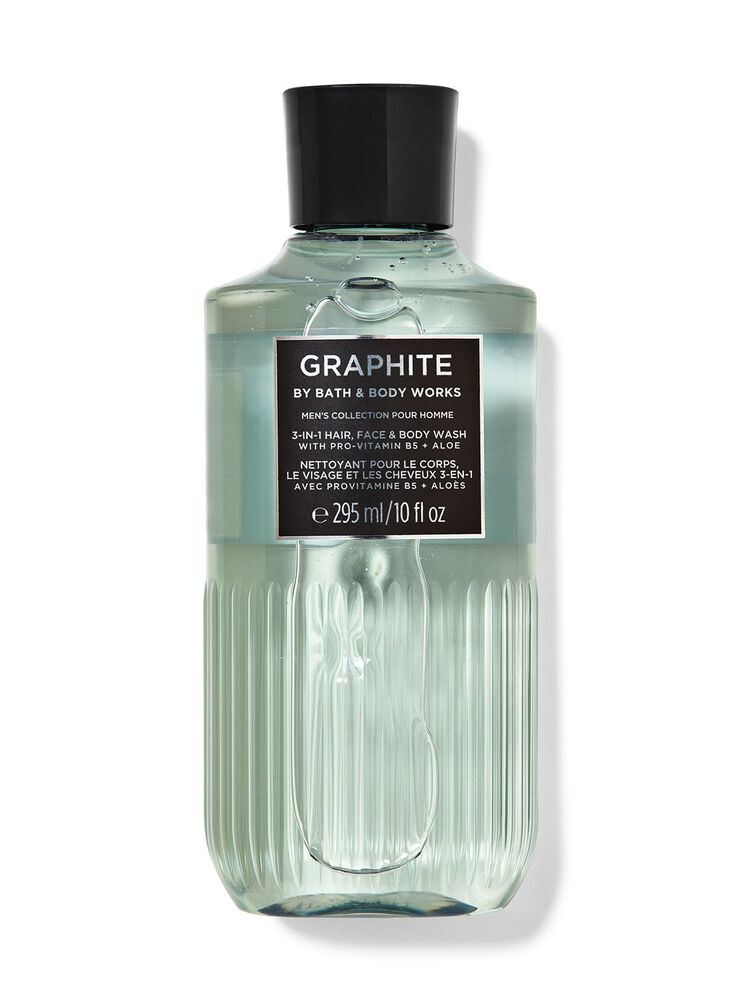 Graphite 3-in-1 Hair, Face & Body Wash สบู่สูตร 3-in-1