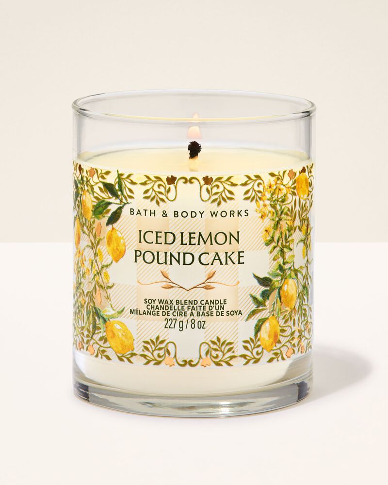 Iced Lemon Pound Cake Single Wick Candle เทียนหอม 1 ไส้